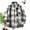 Black, variant on Men's Spring Autumn Casual Check Print Long Sleeve Shirt Loose Fit Everyday Wear for Relaxed Daily Outings