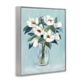 thumbnail image 2 of Stupell Industries Traditional Magnolia Blossoms on Blue Gray Framed Giclee Art, 11 x 14, by Janet Tava, 2 of 8