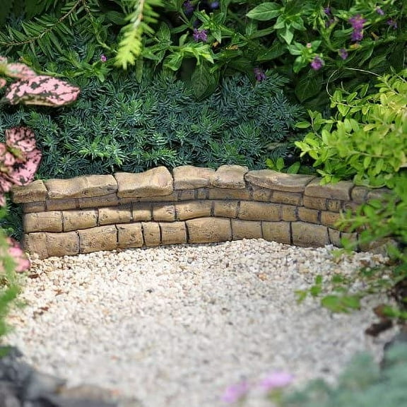 Garden 1 X Wall - Outdoor Miniature Accessory - Stone - Brown - Magical/Fantasy