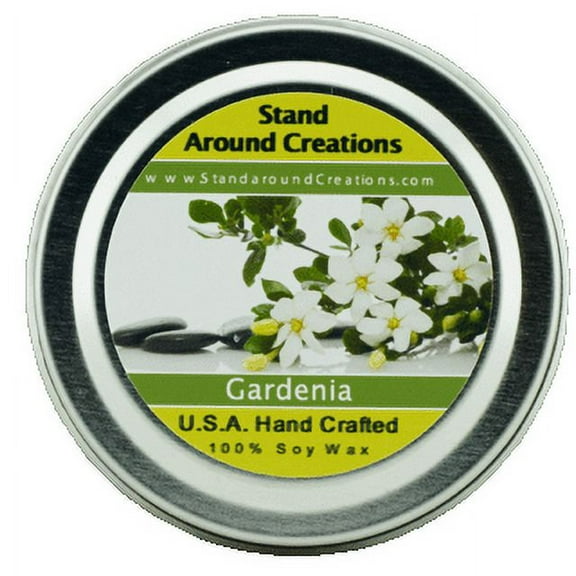 GARDENIA TIN 2-OZ. ALL NATURAL SOY CANDLE