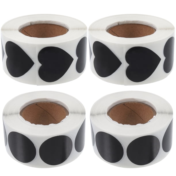 4 rollos de pegatinas para regalo de boda, pegatinas compactas, etiquetas con forma