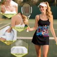 thumbnail image 7 of KEIAHUAN USA 250 Years Golf Dresses for Women 2 Piece Casual Spaghetti Strap Tennis Dress with Shorts Lightweight Cross Backless Athletic Dresses with Pocket Ladies Summer Outfits Small, 7 of 7
