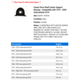 thumbnail image 2 of Center Drive Shaft Center Support Bearing - Compatible with 1979 - 2002 International 2574 1980 1981 1982 1983 1984 1985 1986 1987 1988 1989 1990 1991 1992 1993 1994 1995 1996 1997 1998 1999 2000, 2 of 2