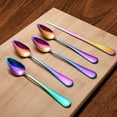 thumbnail image 2 of QZS Non-Stick Grapefruit Utensils,Rainbow Serrated Edge Grapefruit Spoons,Reusable Stainless Steel Fruit Puree Tool for Citrus Melon Pitaya, 2 of 6