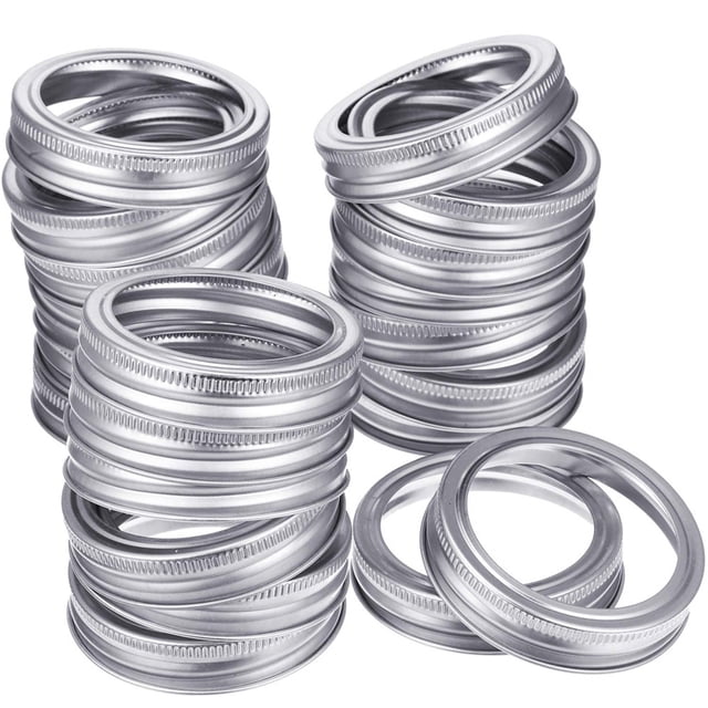 Yeacher 70mm Regular Mouth Mason Canning Lids, Tinplate Leak Proof Lids for Mason Jar Regular