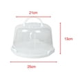 thumbnail image 7 of TISHITA Cake Carrier with Handle Portable Cake Box, Cake Holder, Serving Tray, Muffin Tart Cookie Dessert Keeper for Camping, Kitchen 6 inch, 7 of 7
