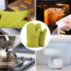 thumbnail image 5 of BRILLAR Guantes de horno antideslizantes resistentes al calor - verdes (1 par), 5 of 5