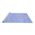 thumbnail image 2 of Ahgly Company Machine Washable Indoor Rectangle Persian Blue Traditional Area Rugs, 6' x 9', 2 of 4