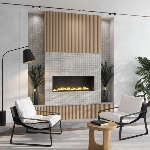 Regalia 12x12 in. Ash Gray Matte Gres Porcelain Uniform Square Mosaic Wall and Floor Tile (5.82 sq ft/case, 6-Pack)