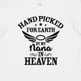 thumbnail image 4 of Inktastic Handpicked for Earth by My Nana in Heaven with Angel Wings Boys or Girls Baby T-Shirt, 4 of 5