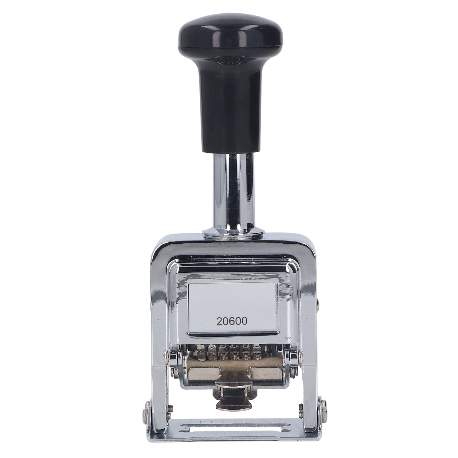 NFTIGB Automatic Numbering Machine Self Inking Number Stamp - Heavy Duty 6-Digit Zinc Alloy Serial Coding Numberer for Tickets, Invoices and Office Page Marking, 5.91 x 3.15 in / 15 x 8 cm