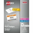 thumbnail image 2 of Avery 1" Heavy Duty Clear Cover Binder, White and Avery Badge Holder Kit w/Laser/Inkjet Insert, Top Load, 2 1/4 x 3 1/2, White, 100/BX Bundle, 2 of 2