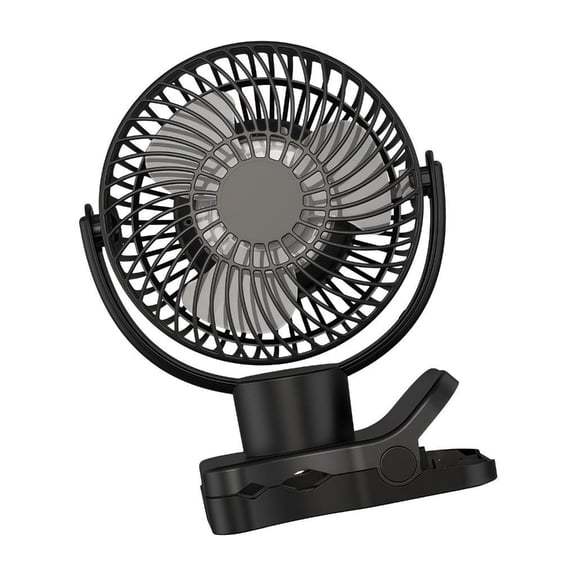 ZELVINN Mounting Mini Desk Fan with LED Night Light and USB Charging Function Rotating Clip Fan Texture