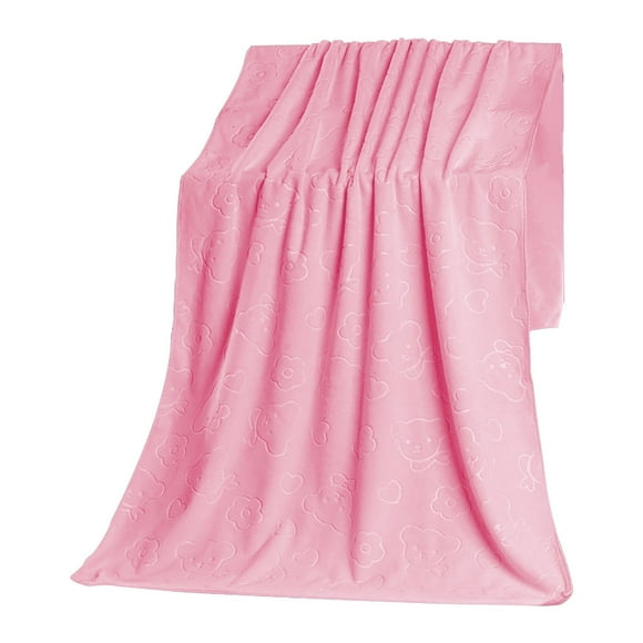 Home Kitchen Bathroom Textile Deals!Pcksrro 2pcs Fine Fiber Embossed Teddy Bear Towel Strong Water Absorption Soft And Thick Towel