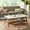 White + Brown, variant on Nmkwnr 2 Tiers Coffee Table for Home, Office, White+Light Brown