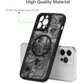 thumbnail image 7 of Magnetic Case for iPhone 12 Pro Max 6.7 Inch Floral Rose Cute Phone Case [Compatible with Magsafe] for Women Girls Aesthetic Pattern Slim TPU Shockproof Bumper Case, Black, 7 of 7
