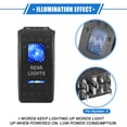 thumbnail image 3 of Kit de Interruptor de Palanca de Luz Trasera de 5 Pines para Interior de Coche 20A/12V 10A/24V SPST Encendido Apagado Universal Azul, 3 of 7