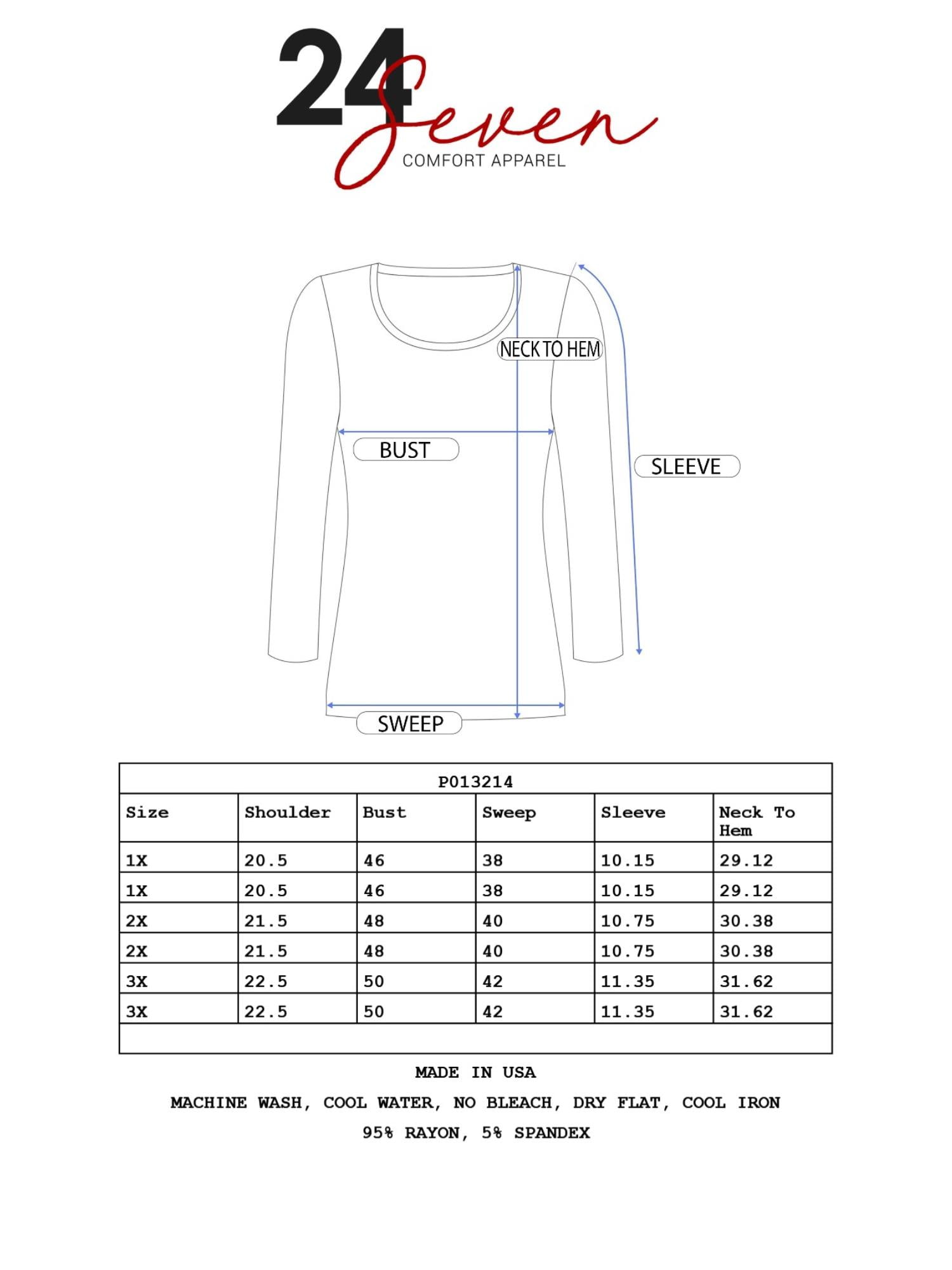 24/7 Comfort Apparel Women's Plus Size Short Sleeve Loose Fitting Dolman Top