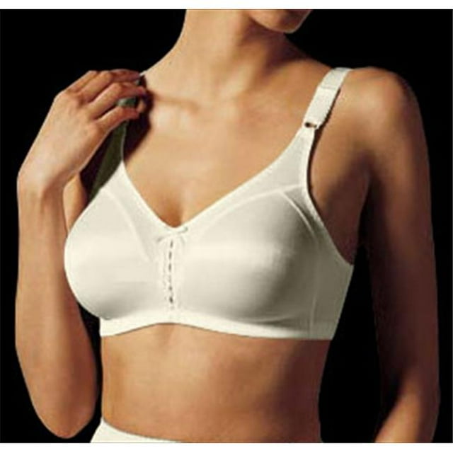 Bali 3820 Double Support Wirefree Bra Size 34C, Ivory