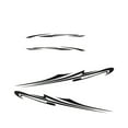thumbnail image 2 of Xingzhi Show Personality Customized Sports Motorhome Stripe Easy Removal Personalized black 1Set, 2 of 6