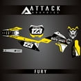 thumbnail image 2 of Attack Graphics Custom Fury Complete Bike Graphics Kit for Suzuki RMZ250 2020, 2 of 2