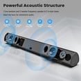 thumbnail image 2 of Barra de sonido, sistema de barra de sonido de cine en casa Bestisan de 80 W con función HDMI-ARC, altavoz de audio Bluetooth 5.0 inalámbrico y con cable (agudos/graves ajustables, 34 pulgadas, montaj, 2 of 5