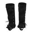 thumbnail image 3 of Pirate Boot Covers Medieval Gaiters Leg Guards PU Leather Vintage Design for Men Halloween Cosplay Costume, 3 of 9