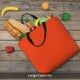 thumbnail image 5 of Balery Orange Bolsa de Mano para Mujeres con Cremallera, Bolsa de Gimnasio con Compartimentos, Bolsa para Laptop, Bolsa para Trabajo, 5 of 7