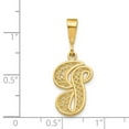 thumbnail image 4 of Diamond2Deal 14K Pendentif Initiale Lettre g en Or Jaune Script Filigrane pour Femmes, 4 of 6