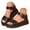 Noir, variante sur Sandales à Plateforme à Bout Ouvert pour Femmes Confortables Antidérapantes Chaussures de Travail à Enfiler Sandales de Plage avec Soutien de la Voûte Plantaire Noir Taille 9.5