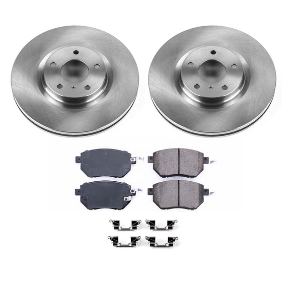 Ultimate Brakes Front Ceramic Brake Pad and Rotor Kit with Hardware WM80936