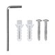 thumbnail image 4 of Waterproof Decorative LED Wall Light Black Aluminum Alloy Outdoor Wall Lamp White Light 110-265V, 4 of 4
