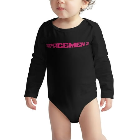 

Spa.CEM.en Baby onesie 3 Sun Logo Baby Boy Girl Long Sleeve Bodysuit Snap Closure Black 12 Months