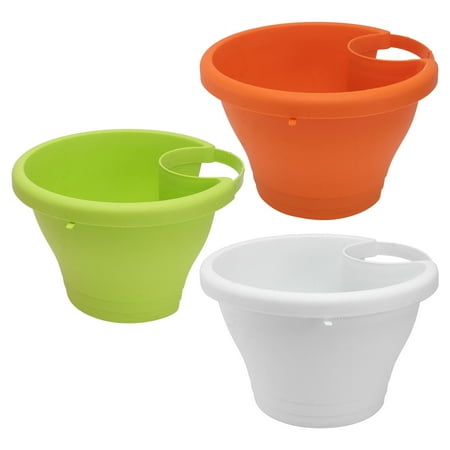 

3 Pcs Drain Pipe Flower Pots Tubs Gutter Downspout Flowerpot for Plants and Flowers (Size L)