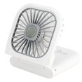 thumbnail image 3 of Mini ventilador portátil recargable por USB con banco de energía, ventilador de bolsillo, ventilador ajustable para escritorio, refrigerador de aire para el hogar, oficina, viajes al aire libre (azul) JM, 3 of 5