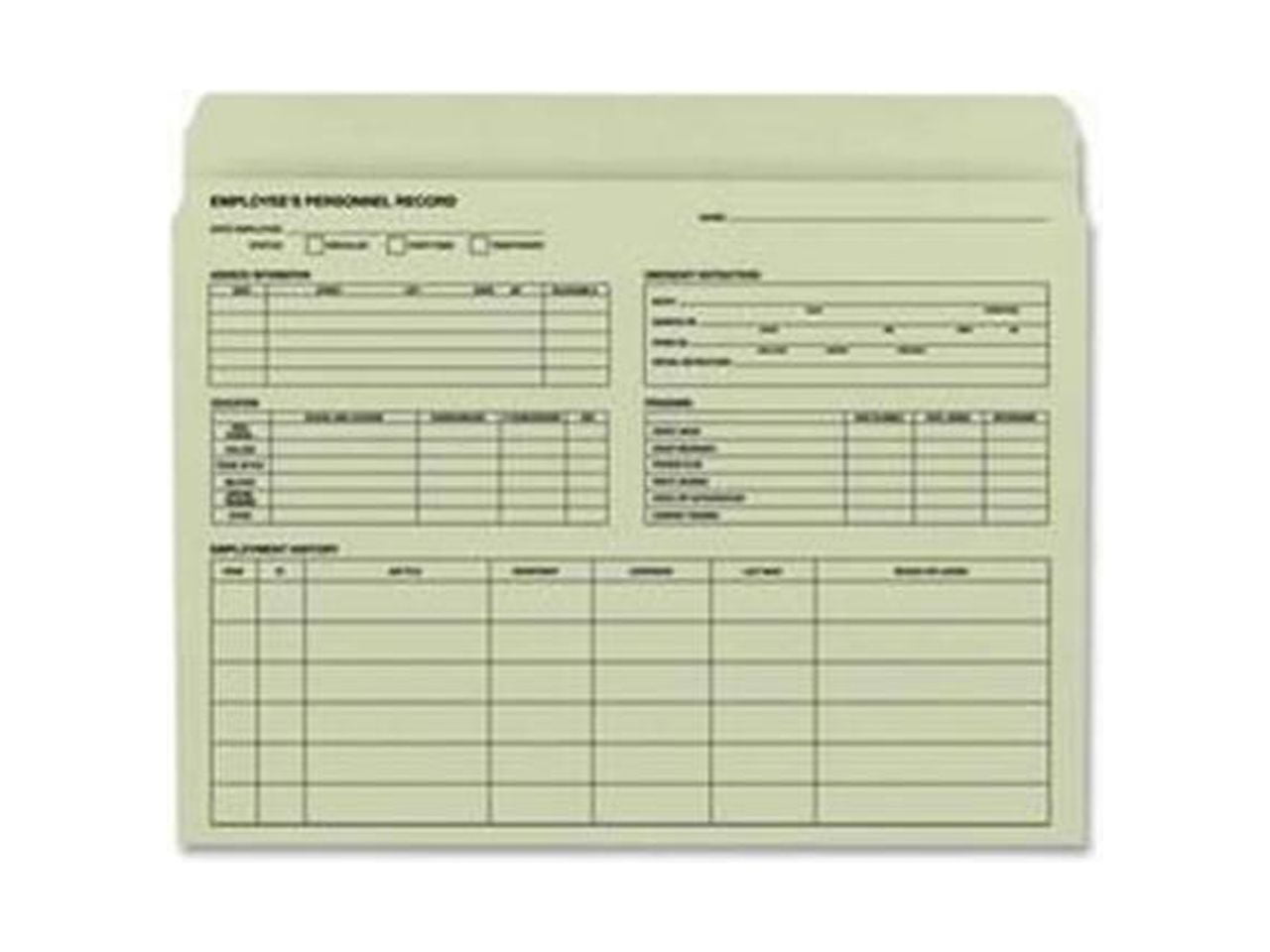 Smead Employee Record File Folder