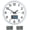 White Case-blue Led, variant on Modern Wall Clocks, Analog Clock Light Sensor/LED Time Display/LCD Time Date and Temperature Display, Battery Operated, 12 Inch Wall Clock Silent Non-Ticking Analog Classic for Office, Home, Gym, Sch