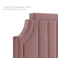thumbnail image 6 of Modway Alyona Channel Tufted Performance Velvet King/California King Headboard in Dusty Rose, 6 of 10