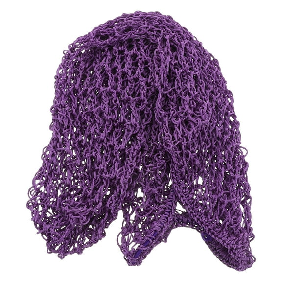 Supvox Long Hair Sleep Hair Net in Violet Mesh Reusable Knit Snood Cap Design