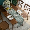 thumbnail image 2 of Modern Floral Print Table Runner with Tassel Cotton Table Runner for Dinning Table Decoration, 2 of 5