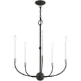 thumbnail image 5 of 5 Light Black Chandelier with Steel base material, 5 of 6