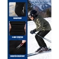 thumbnail image 4 of liyiyiyia Kids Boys Ski Pants Fleece Lined Hiking Snow Softshell Pants Girls Waterproof Elastic Waist Warm Insulated Trousers Black 10-12 Years, 4 of 7