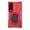 Red, variant on Lunvic Metal Case for Samsung Galaxy Z Fold8, Cyber Spider Pattern Mechanical Phone Cover, Magnetic Ring Kickstand, Full Hinge Protection, Gray