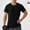 Black, variant on Coorders George Mens Lightweight Workout Tops, Relaxed Stretch Short Sleeve Shirt Big and Tall Mens Summer, Black, Size S