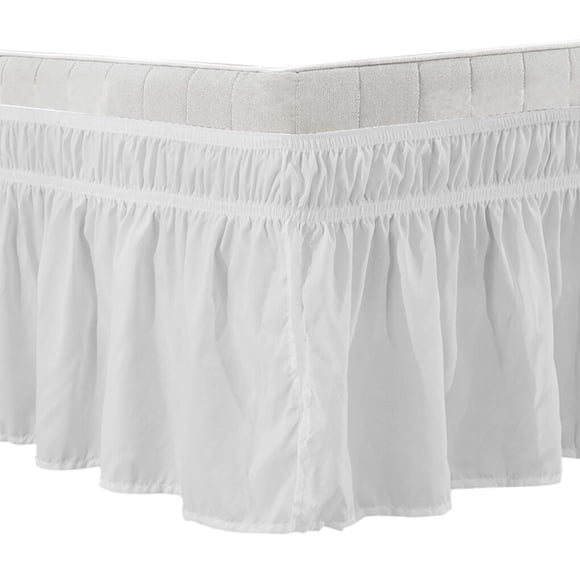 Billuyoard de cama abatible Colchón de poliéster con volantes de polvo de cama elástica ajustable Juegos de cama No.02