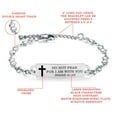 thumbnail image 3 of Linnalove Bible Verse Bracelets,Christmas Gift -Adjustable Stainless Steel Heart Chain Faith Christian Mantra Quotes Engraved Bracelet for Women, 3 of 4