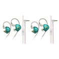 thumbnail image 3 of Bearachild Auriculares AK6 PLUS con gancho para la oreja, auriculares HiFi con conector de 3,5mm, auriculares dinámicos portátiles para correr y Cian con micrófono 2piezas, 3 of 5