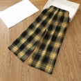 thumbnail image 5 of Kiijoy Girls Casual Plaid Pants Cotton Baggy Straight Pull On Palazzo Pants, Sizes 5-14, 5 of 5