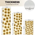 thumbnail image 4 of White Small Sunflower Pattern Kitchen Rugs Sets Of 3,Kitchen Runner Rugs Non Skid Washable,Decorative Kitchen Floor Mats for Kitchen,Sink,Laundry,17"x30"+ 17"x47" + 17"x59", 4 of 6