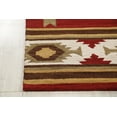 thumbnail image 4 of Ottomanson Agra Old West 5x8 Indoor Handmade Wool Area Rug, 5' x 7'6", Red/Brown, 4 of 5
